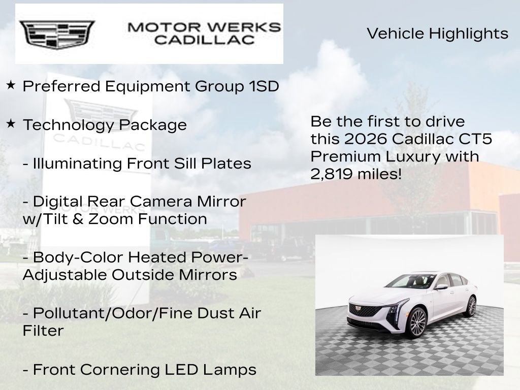 New 2026 Cadillac CT5 Premium Luxury w/ Technology Package image 6