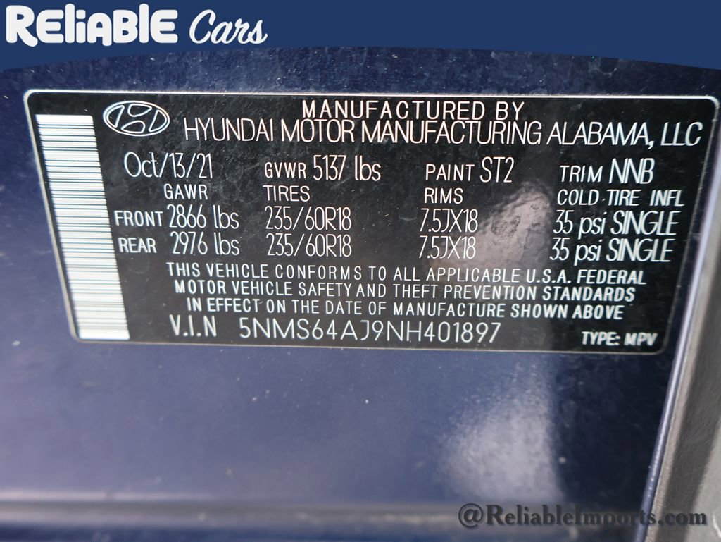 Used 2022 Hyundai Santa Fe SEL w/ Convenience Package image 42