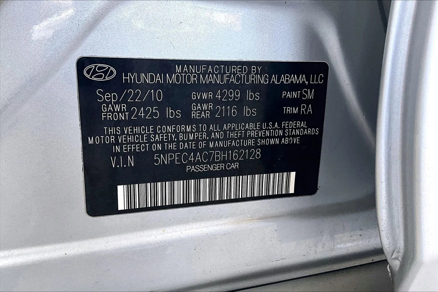 Used 2011 Hyundai Sonata SE FWD image 15