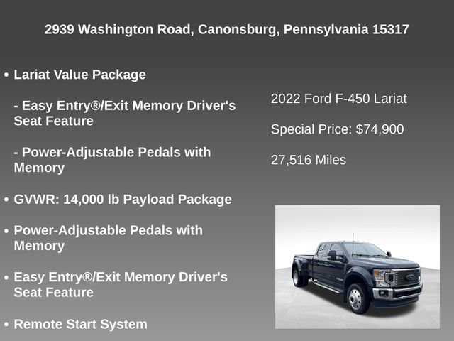 Used 2022 Ford F450 Lariat w/ Lariat Value Package image 18