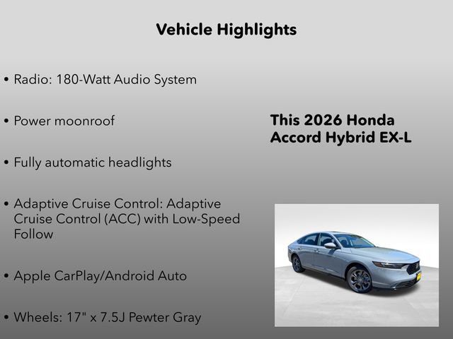 New 2026 Honda Accord EX-L image 5