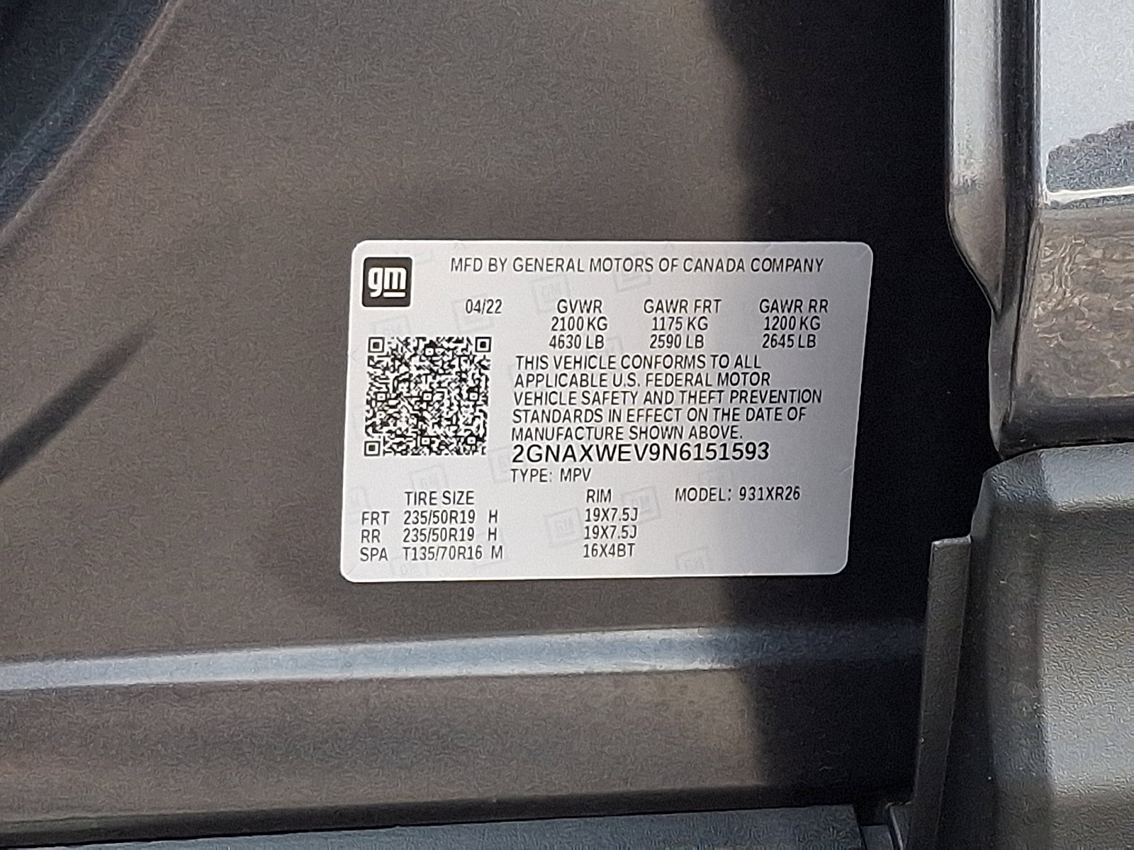 Used 2022 Chevrolet Equinox RS w/ LPO, Floor Liner Package AWD/4WD image 28