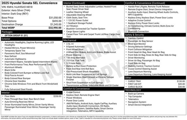 Used 2025 Hyundai Sonata SEL FWD image 5