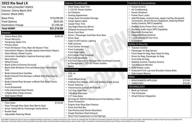 Used 2022 Kia Soul LX FWD image 2