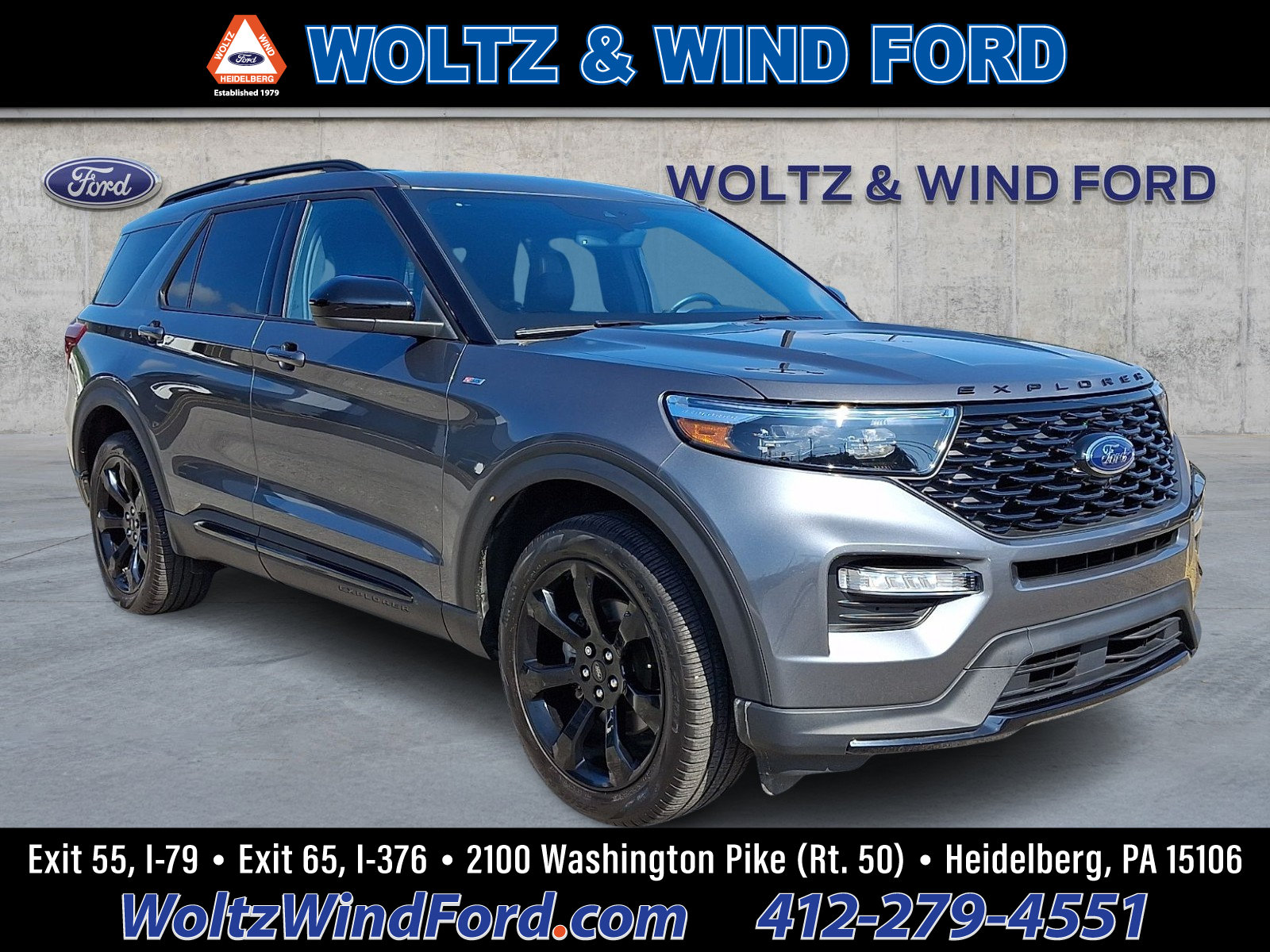 Certified 2024 Ford Explorer ST-Line w/ Class IV Trailer Tow Package