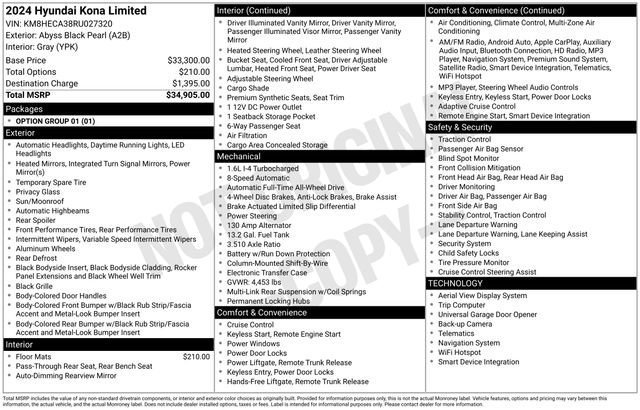 Used 2024 Hyundai Kona Limited image 44
