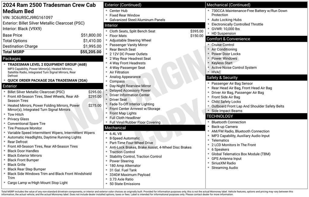 Certified 2024 RAM 2500 Tradesman AWD/4WD image 40