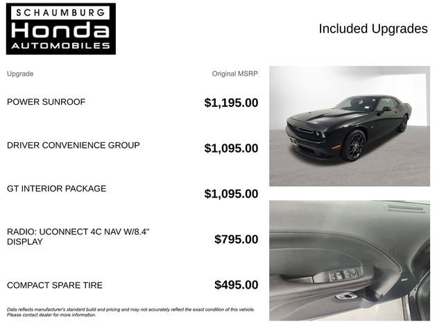 Used 2018 Dodge Challenger GT w/ GT Interior Package AWD/4WD image 4