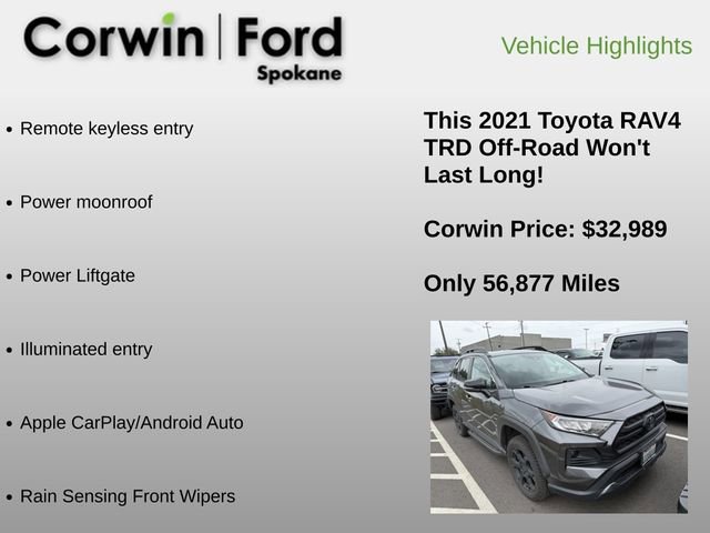 Used 2021 Toyota RAV4 TRD Off-Road w/ TRD Off-Road Weather Package AWD/4WD image 12