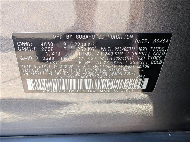 Used 2024 Subaru Outback Premium w/ Popular Package #1A AWD/4WD image 23