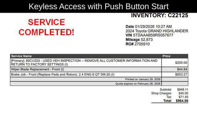 Used 2024 Toyota Grand Highlander XLE image 3