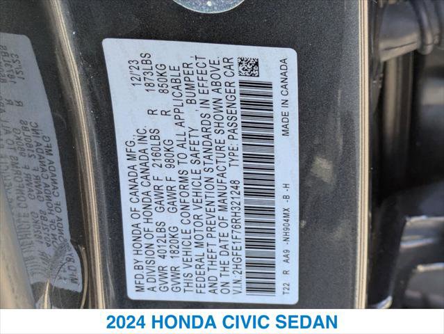 Certified 2024 Honda Civic EX image 26