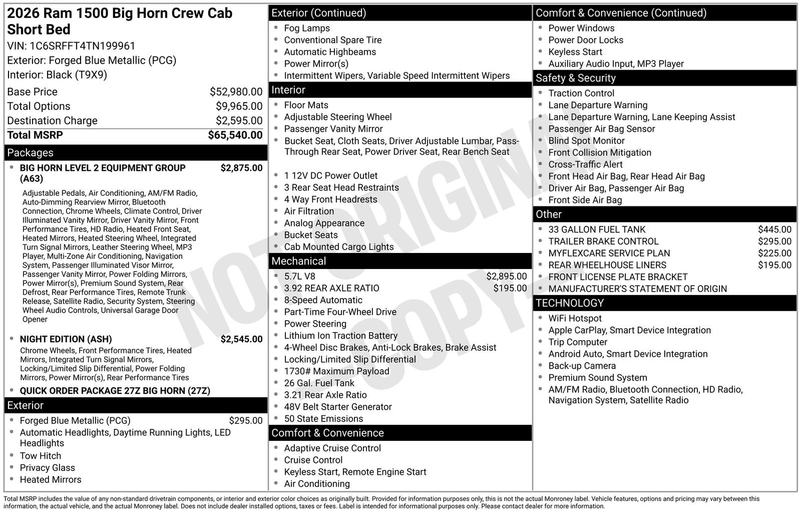 New 2026 RAM 1500 Big Horn image 4