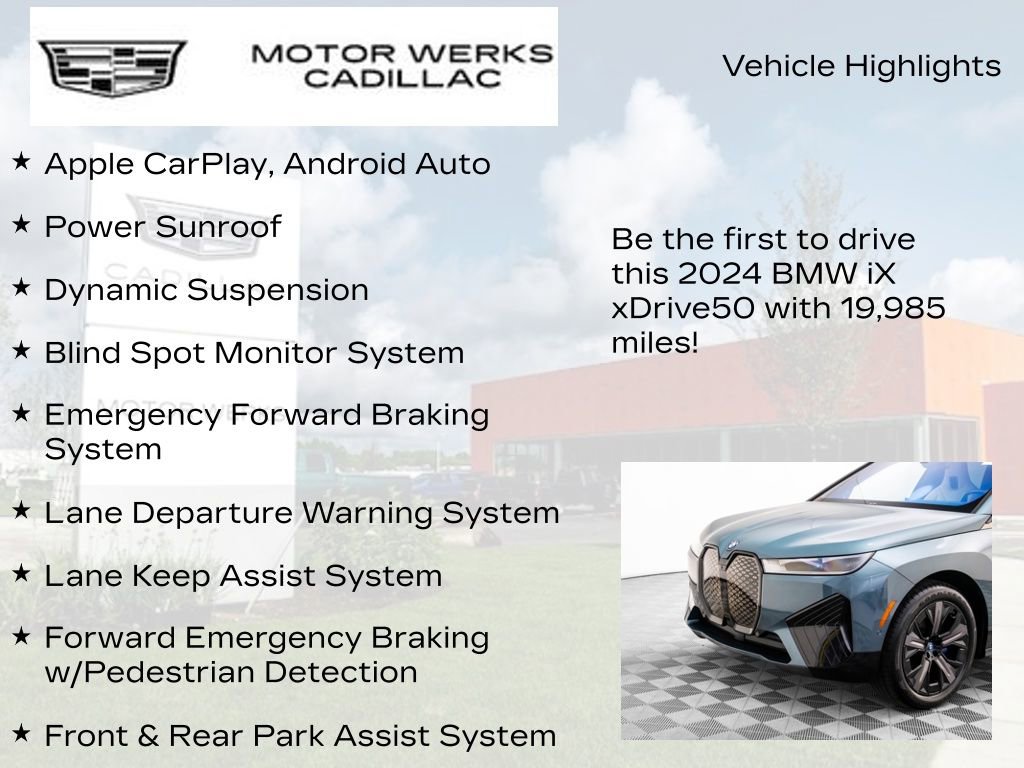 Used 2024 BMW iX xDrive50 w/ Premium Package image 7