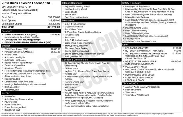 Used 2023 Buick Envision Essence w/ Sport Touring Package image 46