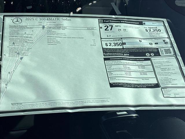 New 2025 Mercedes-Benz C 300 4MATIC Sedan image 25