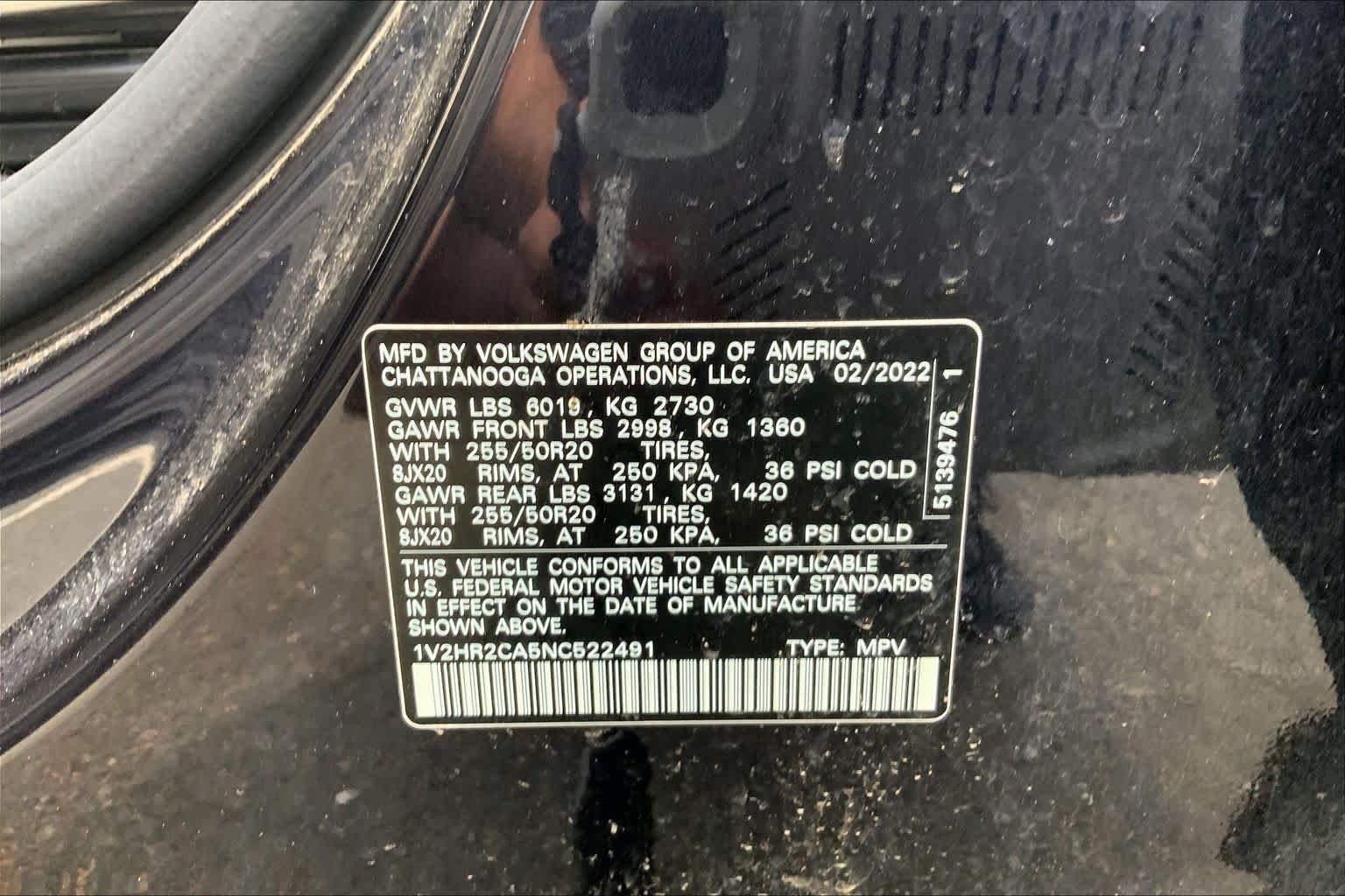 Used 2022 Volkswagen Atlas SE AWD/4WD image 37