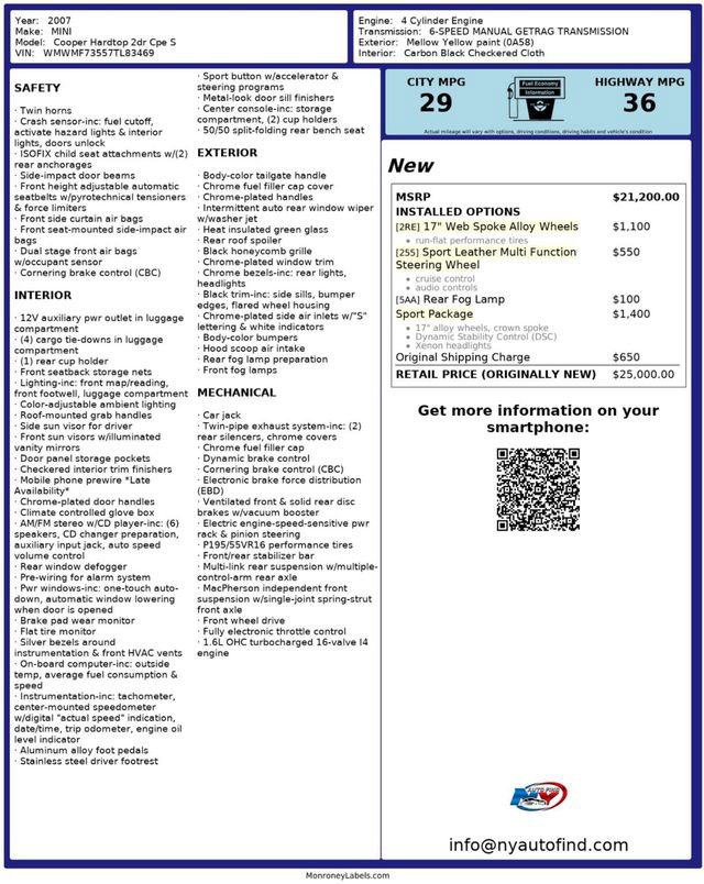 Used 2007 MINI Cooper S image 15