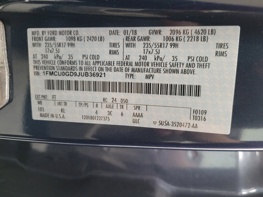 Used 2018 Ford Escape SE image 33