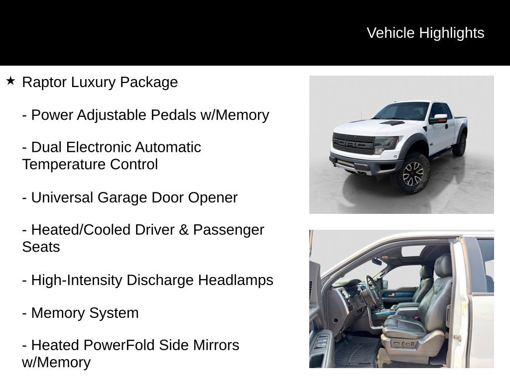 Used 2013 Ford F150 Raptor w/ Luxury Equipment Group AWD/4WD image 6