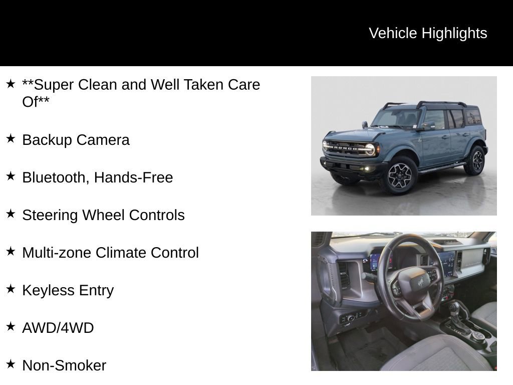 Used 2023 Ford Bronco Outer Banks AWD/4WD image 11