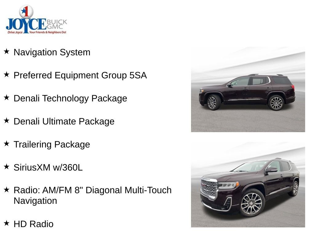 Certified 2021 GMC Acadia Denali w/ Denali Ultimate Package AWD/4WD image 10