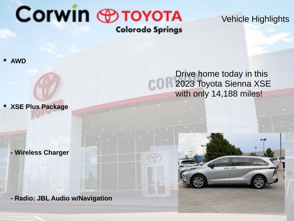 Used 2023 Toyota Sienna XSE w/ XSE Plus Package AWD/4WD image 6