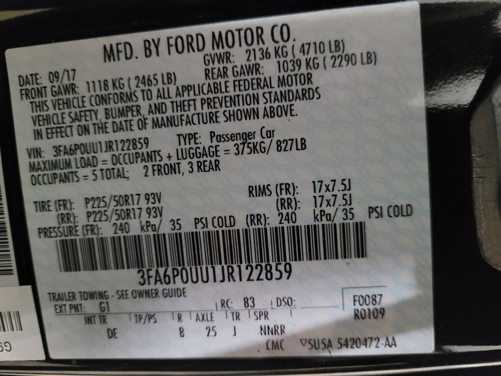 Used 2018 Ford Fusion S image 33