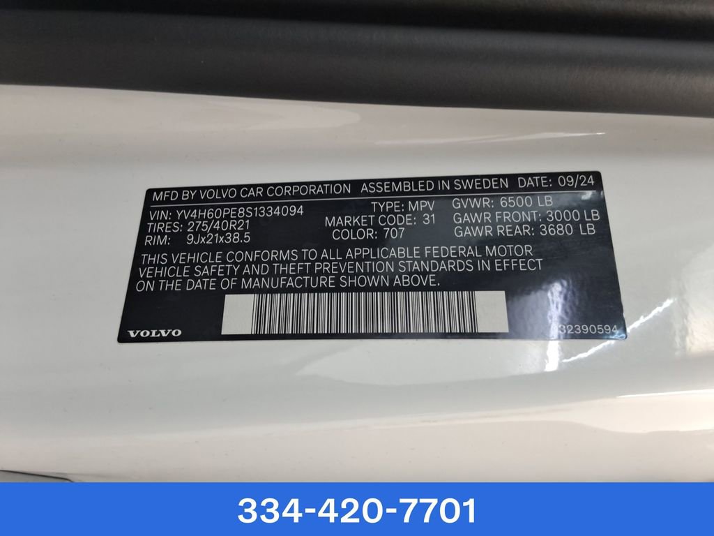 New 2025 Volvo XC90 T8 Plus w/ Protection Package Premier image 35