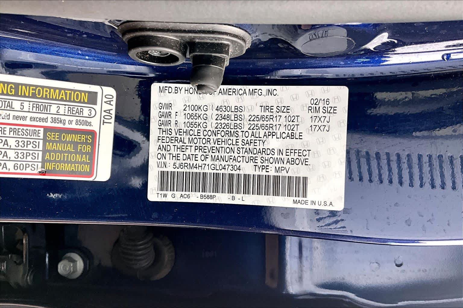 Used 2016 Honda CR-V EX-L image 35