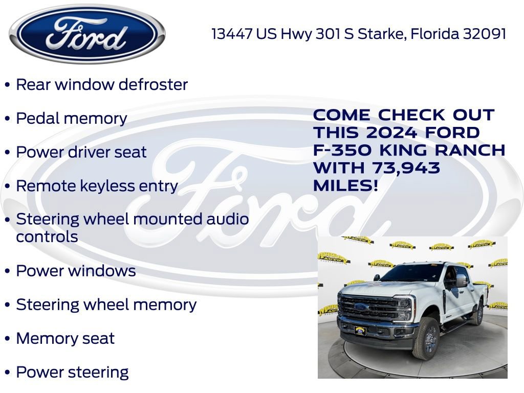 Certified 2024 Ford F350 King Ranch w/ Chrome Package image 32