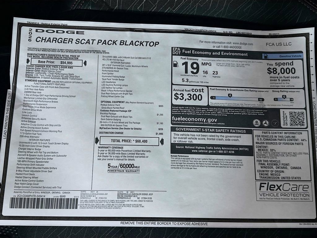 New 2026 Dodge Charger Scat Pack image 21