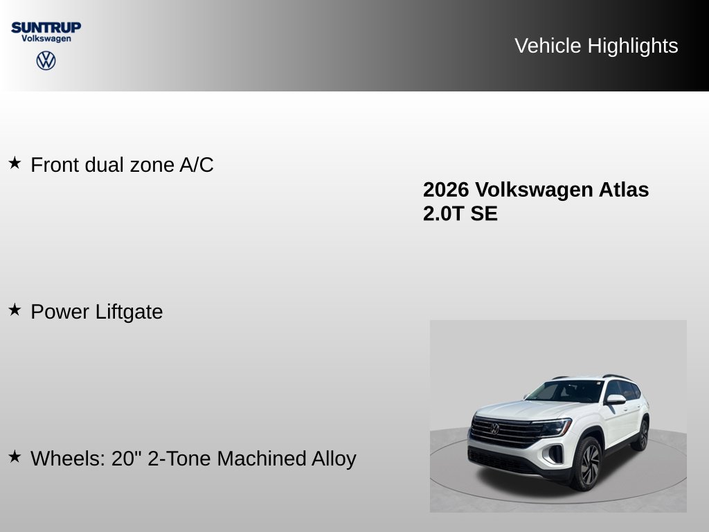 Used 2026 Volkswagen Atlas SE AWD/4WD image 7