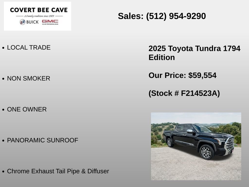 Used 2025 Toyota Tundra 1794 Edition AWD/4WD image 12