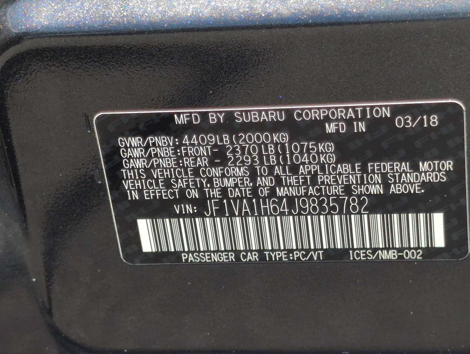Used 2018 Subaru WRX Limited w/ Popular Package #1 AWD/4WD image 35
