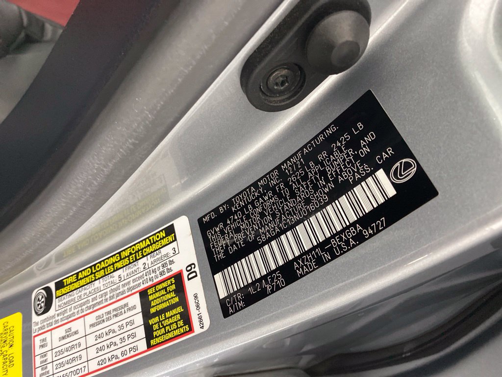 Certified 2022 Lexus ES 300h F Sport w/ Accessory Package 2 FWD image 37