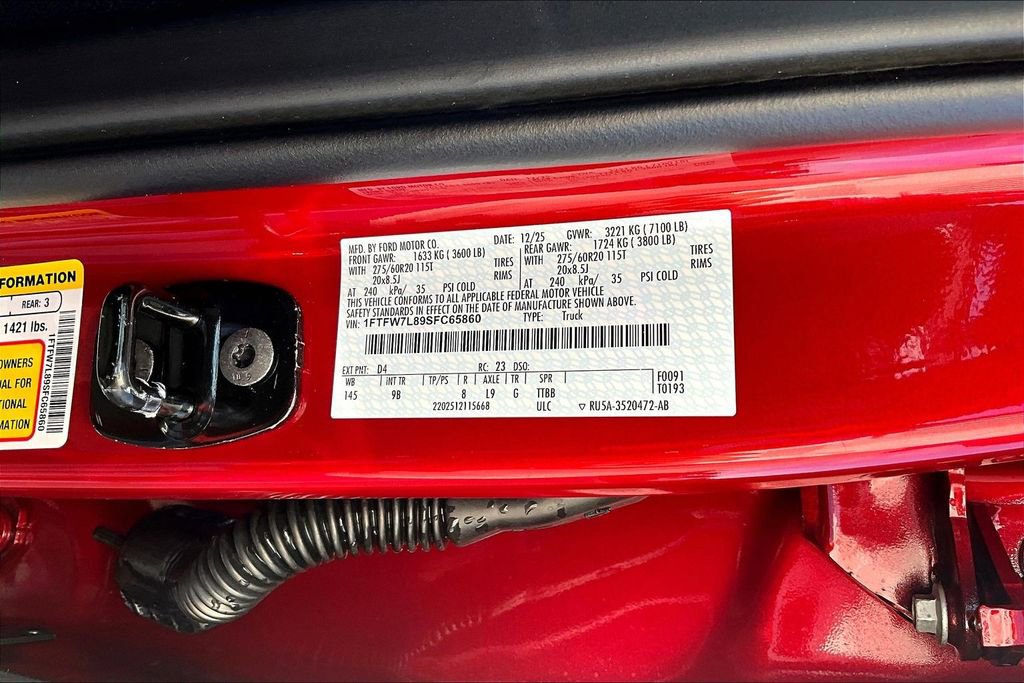 New 2025 Ford F150 Platinum w/ Equipment Group 702A High image 8