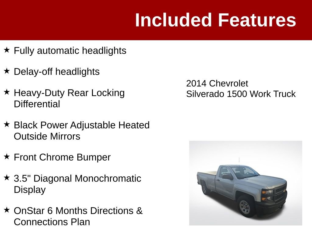 Used 2014 Chevrolet Silverado 1500 W/T RWD image 4