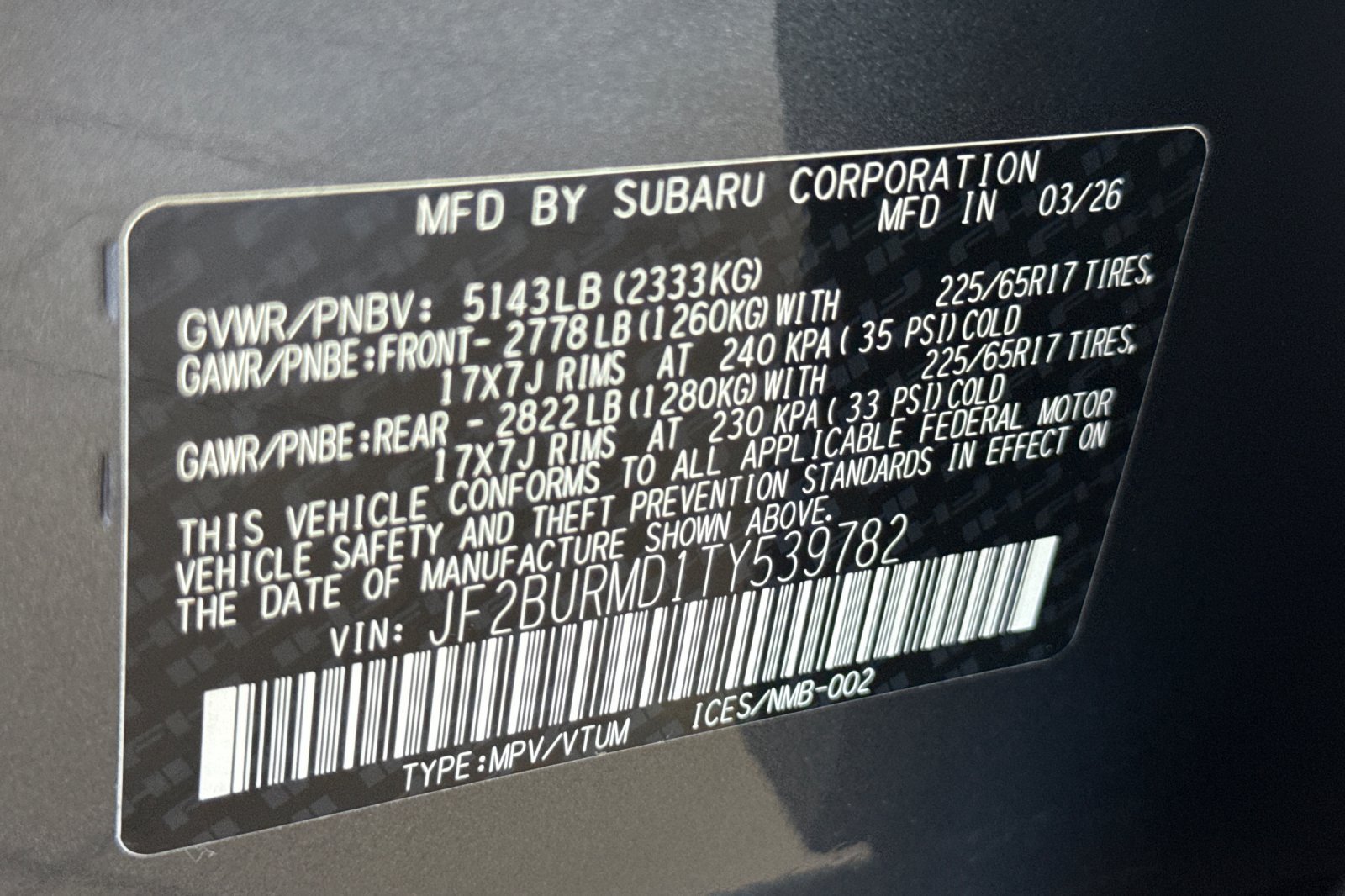 New 2026 Subaru Outback Wilderness AWD/4WD image 28