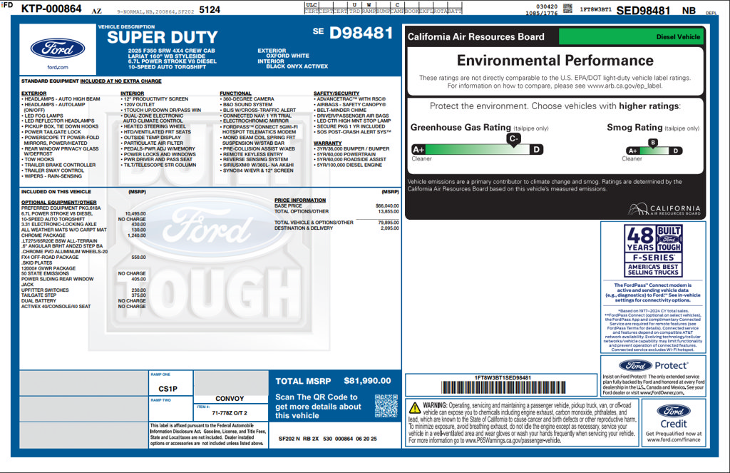 Used 2025 Ford F350 Lariat w/ Chrome Package AWD/4WD image 3