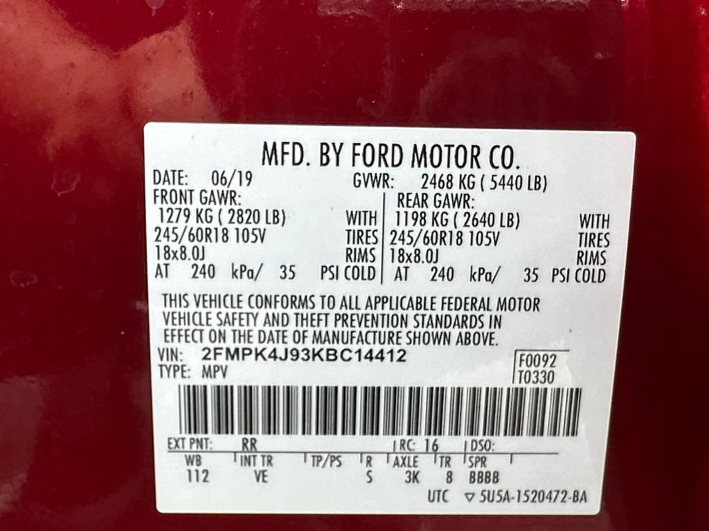 Used 2019 Ford Edge SEL w/ Equipment Group 201A AWD/4WD image 16