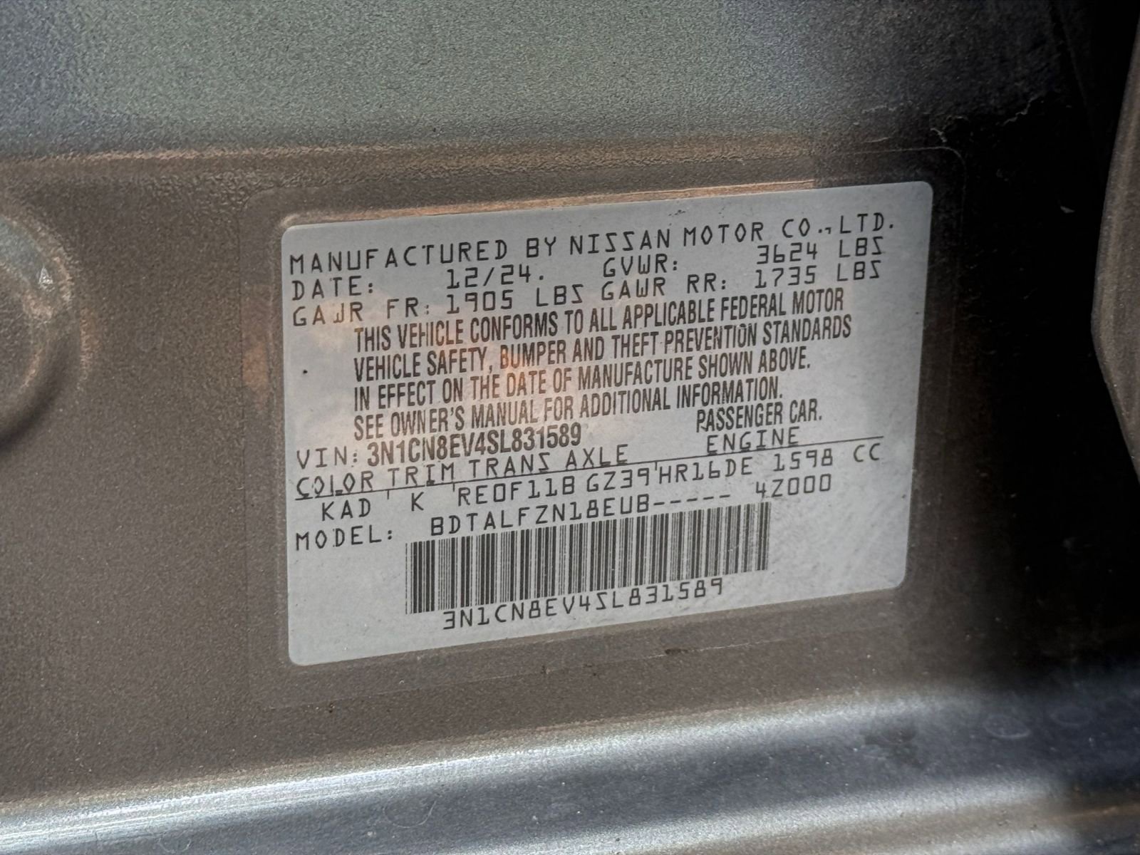 Used 2025 Nissan Versa SV FWD image 25