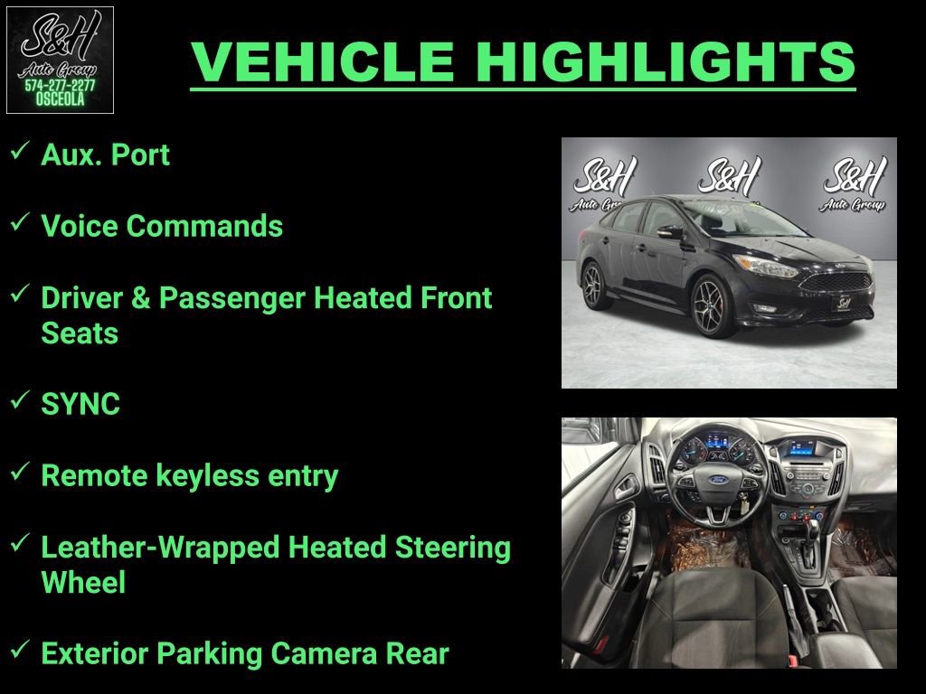 Used 2015 Ford Focus SE w/ SE Sport Package FWD image 3