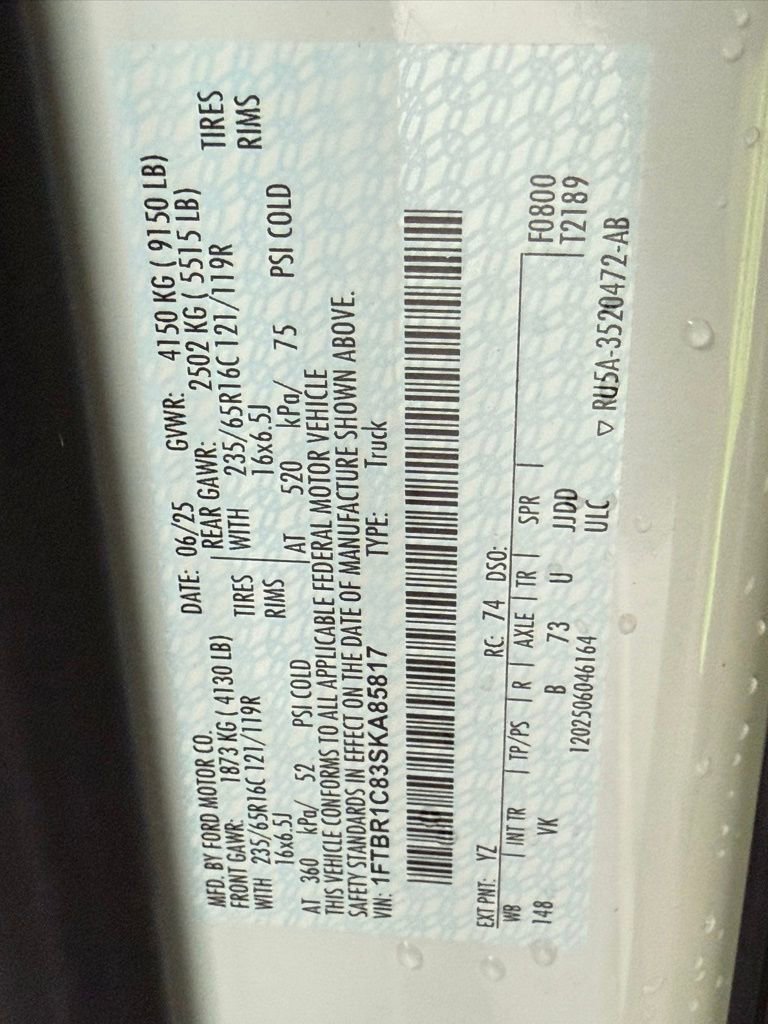 New 2025 Ford Transit 250 148 Medium Roof w/ Load Area Protection Package image 38