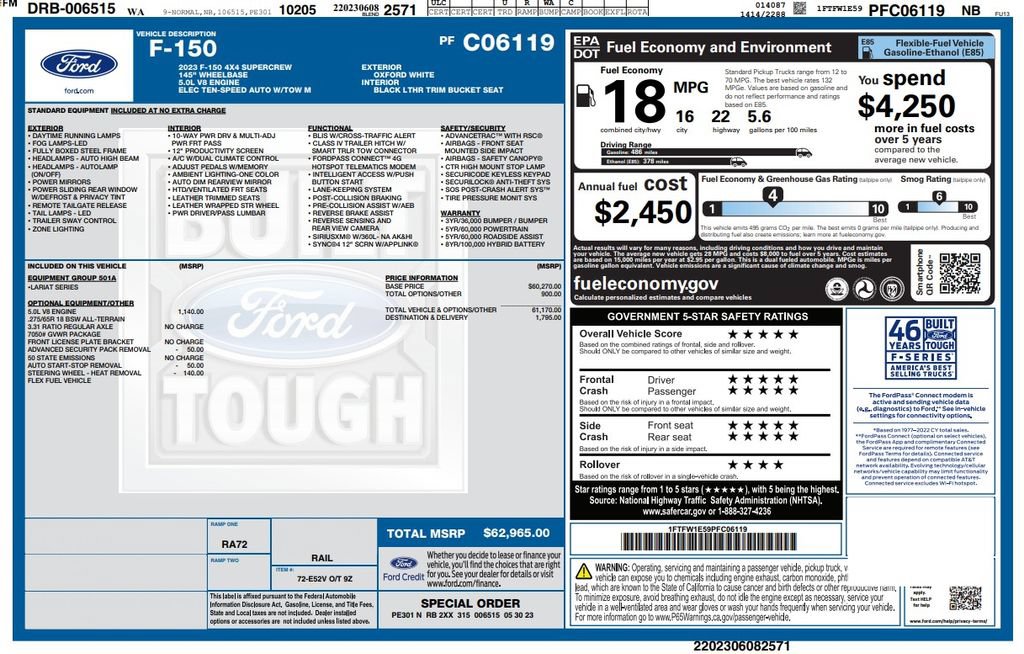 Used 2023 Ford F150 Lariat AWD/4WD image 3