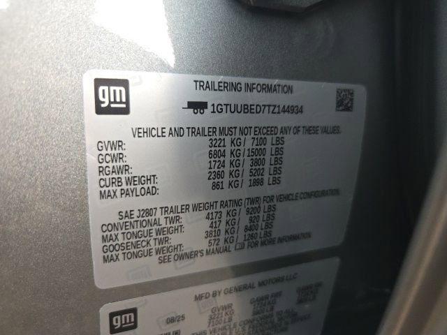 Used 2026 GMC Sierra 1500 SLE w/ LPO, GMC Protection Package image 47