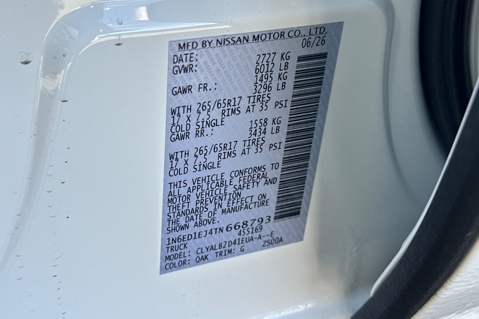 New 2026 Nissan Frontier SV w/ Tow Package RWD image 23