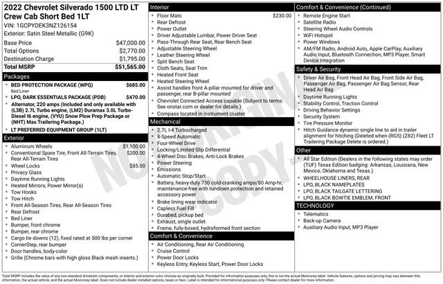 Used 2022 Chevrolet Silverado 1500 LT w/ Bed Protection Package AWD/4WD video 2