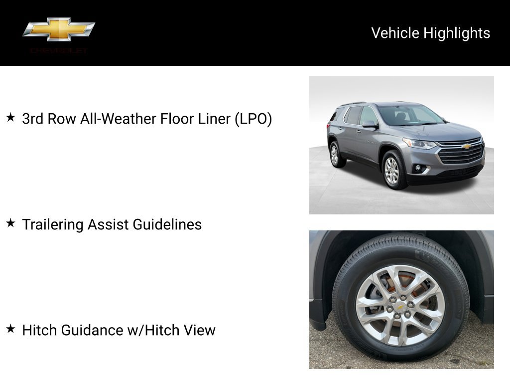Used 2020 Chevrolet Traverse LT w/ LPO, Floor Liner Package AWD/4WD image 20