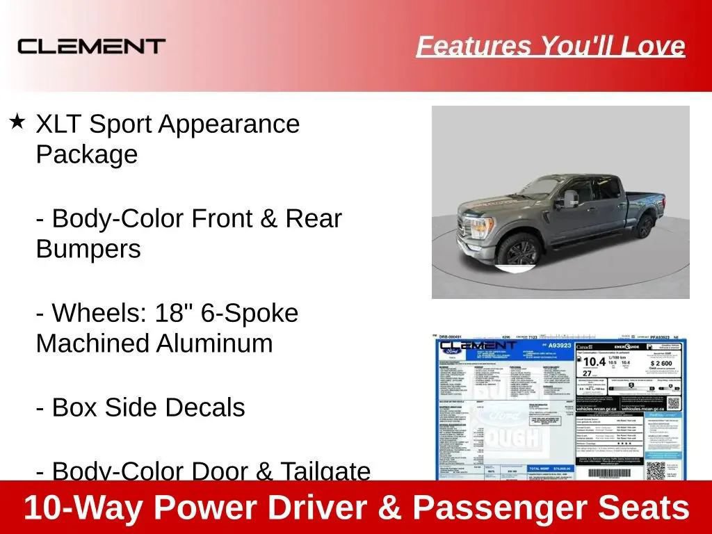Used 2023 Ford F150 XLT w/ Equipment Group 302A High AWD/4WD image 81